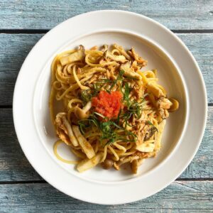 きのこを使ったパスタ